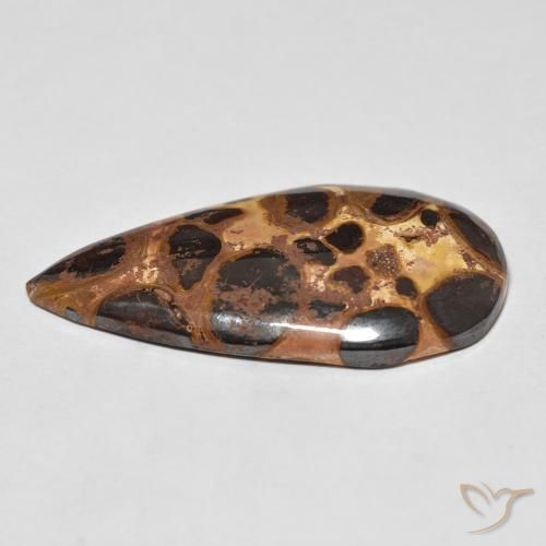 Jaspe Multicolore naturelle En forme de poire, 16.69 ct, Opaque