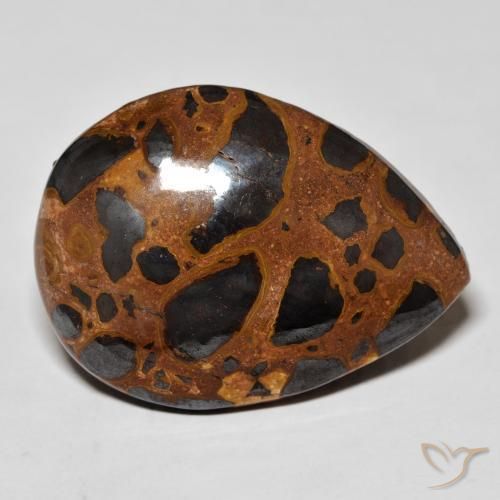 Jaspe Multicolore naturelle En forme de poire, 27.10 ct, Opaque