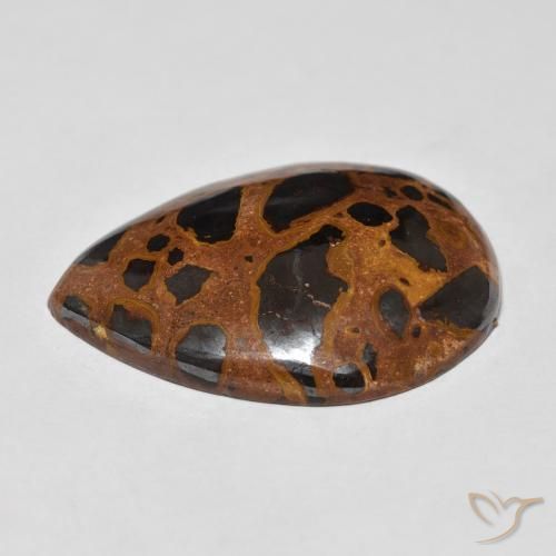 Jaspe Multicolore naturelle En forme de poire, 27.10 ct, Opaque