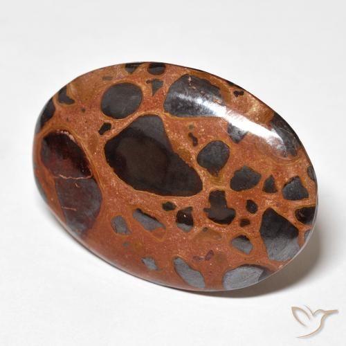 Jaspe Multicolore naturelle ovale, 28.07 ct, Opaque