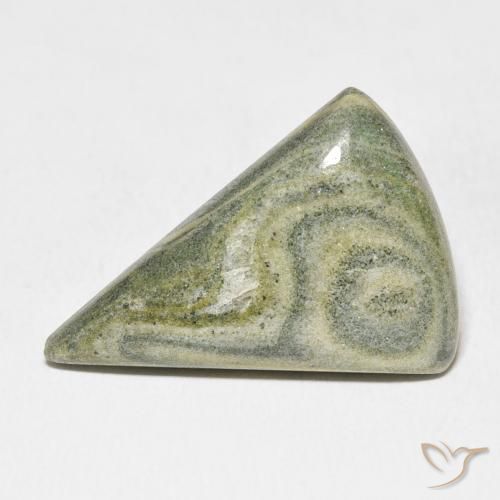 20.89ct Naturel Multicolore Jaspe, Trillion, Opaque