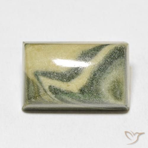 19.93ct Naturel Multicolore Jaspe, Baquette, Opaque