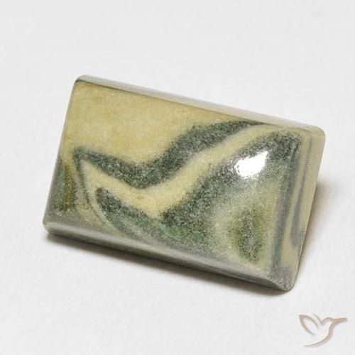 Jaspe Multicolore naturelle Baquette, 19.93 ct, Opaque