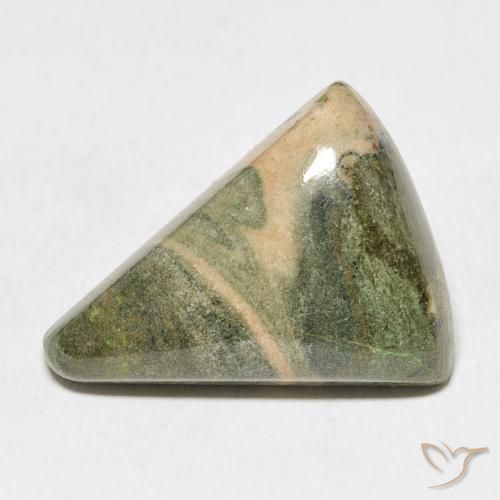 17.97ct Naturel Multicolore Jaspe, Trillion, Opaque