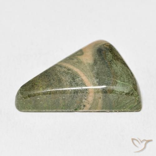 Jaspe Multicolore naturelle Trillion, 17.97 ct, Opaque