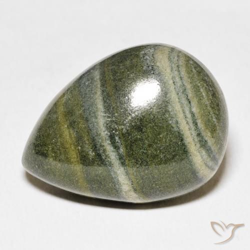 27.03ct Naturel Multicolore Jaspe, En forme de poire, Opaque