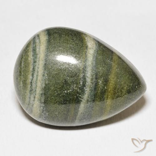 Jaspe Multicolore naturelle En forme de poire, 27.03 ct, Opaque