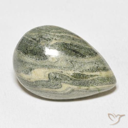 Jaspe Multicolore naturelle En forme de poire, 16.13 ct, Opaque
