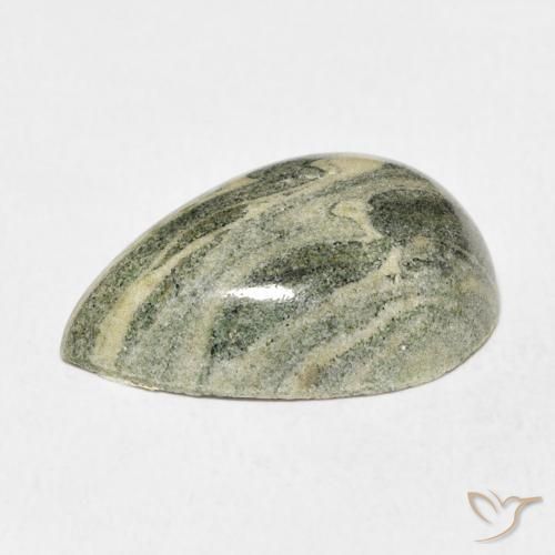 Jaspe Multicolore naturelle En forme de poire, 16.13 ct, Opaque