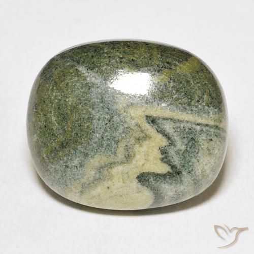24.11ct Naturel Multicolore Jaspe, ovale, Opaque