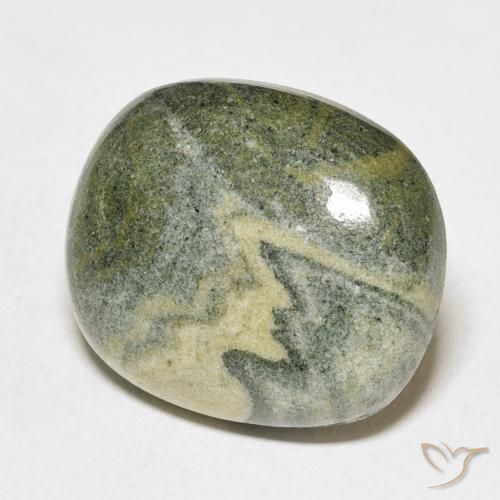 Jaspe Multicolore naturelle ovale, 24.11 ct, Opaque
