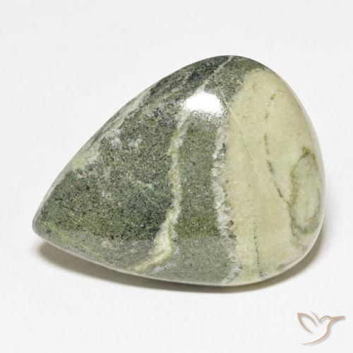 45.47ct Naturel Multicolore Jaspe, En forme de poire, Opaque
