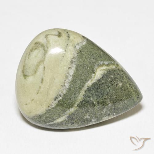 Jaspe Multicolore naturelle En forme de poire, 45.47 ct, Opaque