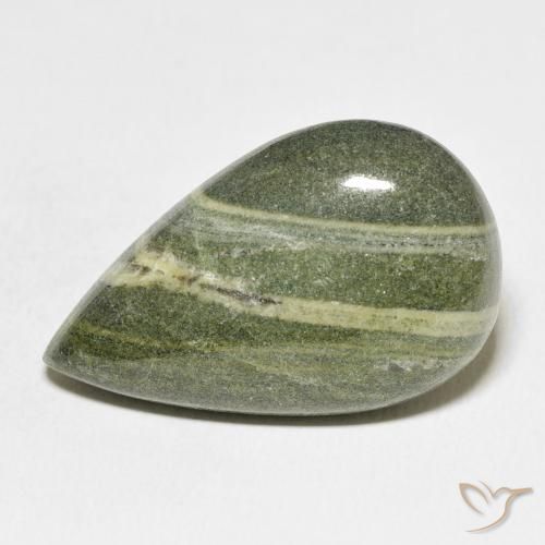 36.65ct Naturel Multicolore Jaspe, En forme de poire, Opaque