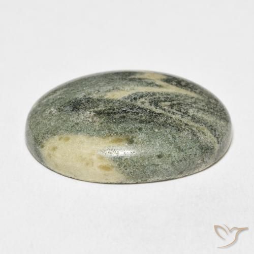 Jaspe Multicolore naturelle ovale, 33.27 ct, Opaque