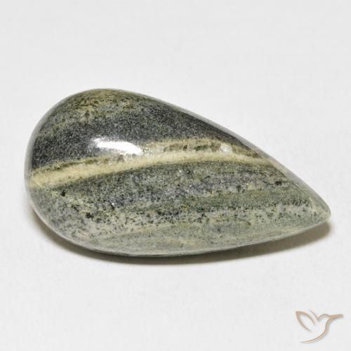 Jaspe Multicolore naturelle En forme de poire, 25.49 ct, Opaque