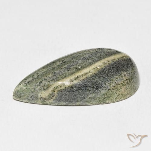 Jaspe Multicolore naturelle En forme de poire, 25.49 ct, Opaque