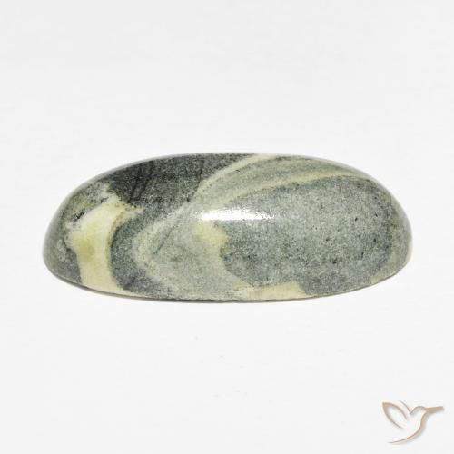 Jaspe Multicolore naturelle ovale, 19.10 ct, Opaque