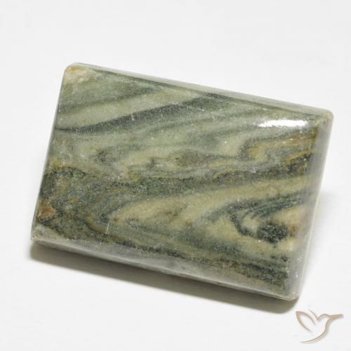 Jaspe Multicolore naturelle Baquette, 33.88 ct, Opaque
