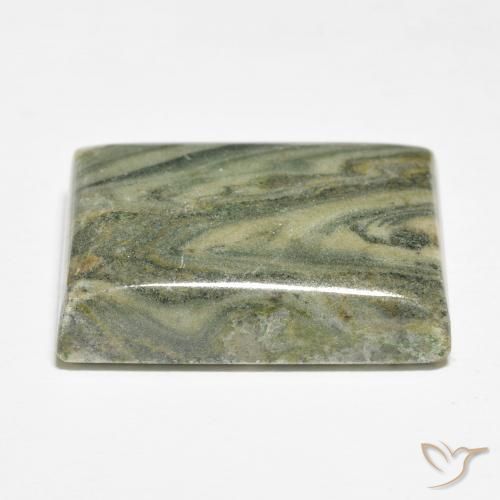 Jaspe Multicolore naturelle Baquette, 33.88 ct, Opaque