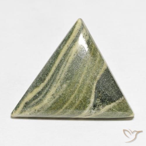24.02ct Naturel Multicolore Jaspe, Trillion, Opaque