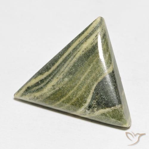 Jaspe Multicolore naturelle Trillion, 24.02 ct, Opaque