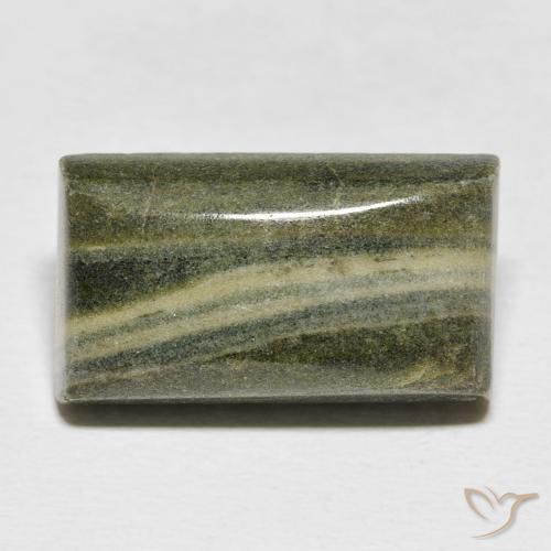 17.48ct Naturel Multicolore Jaspe, Baquette, Opaque