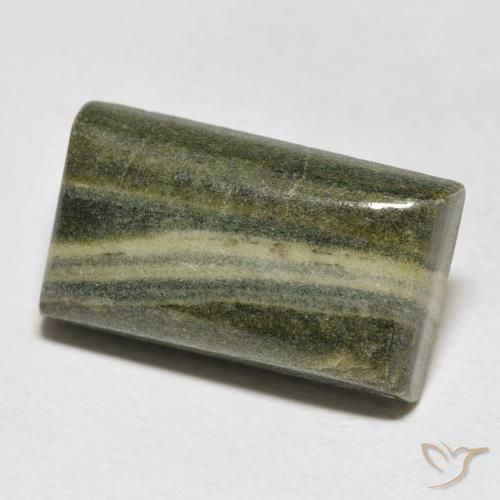 Jaspe Multicolore naturelle Baquette, 17.48 ct, Opaque