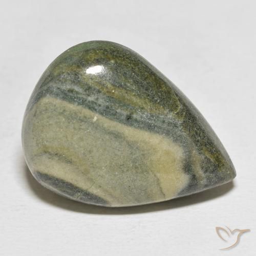 Jaspe Multicolore naturelle En forme de poire, 27.42 ct, Opaque