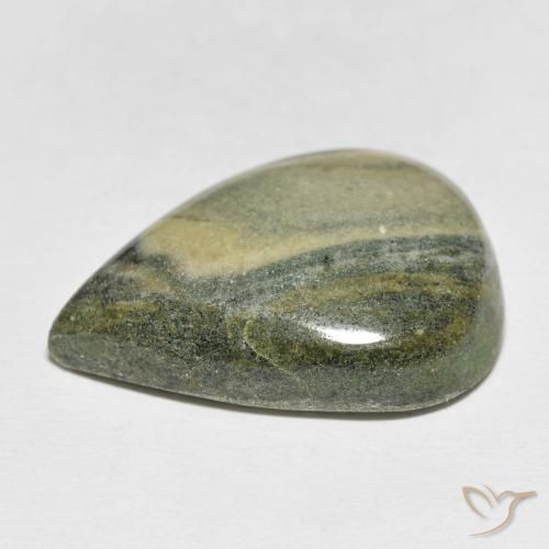 Jaspe Multicolore naturelle En forme de poire, 27.42 ct, Opaque