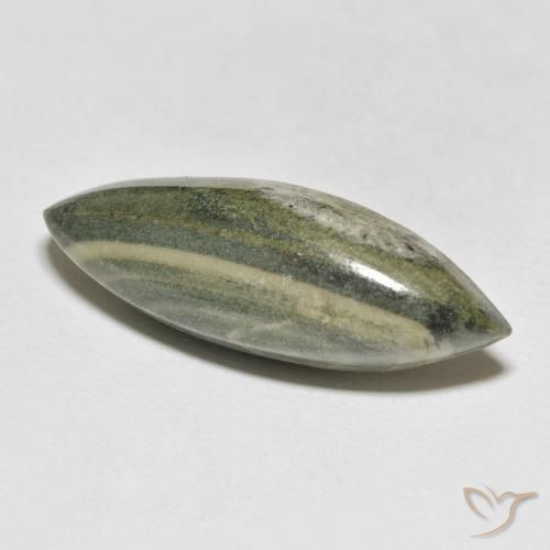 Jaspe Multicolore naturelle Marquise, 21.59 ct, Opaque