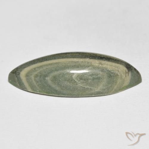 Jaspe Multicolore naturelle Marquise, 21.59 ct, Opaque