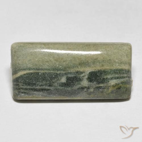 18.92ct Naturel Multicolore Jaspe, Baquette, Opaque
