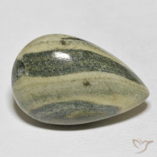 Jaspe Multicolore naturelle En forme de poire, 22.09 ct, Opaque