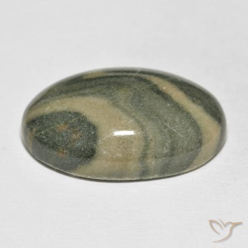 Jaspe Multicolore naturelle ovale, 34.29 ct, Opaque