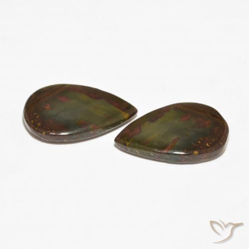 Shop natural 12.58ct Multicolore Jaspe gems, En forme de poire, from Indonésie at GemSelect. In stock, global shipping!