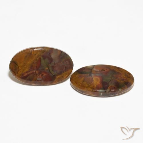 Shop natural 16.02ct Multicolore Jaspe gems, ovale, from Indonésie at GemSelect. In stock, global shipping!
