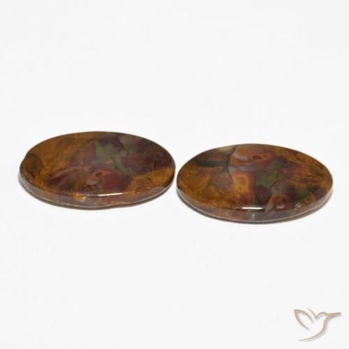Shop natural 16.02ct Multicolore Jaspe gems, ovale, from Indonésie at GemSelect. In stock, global shipping!