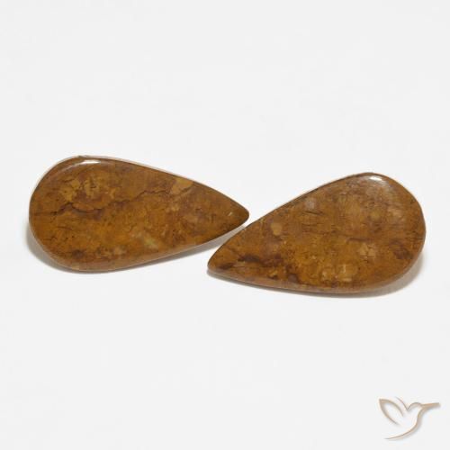 13.73ctw Naturel Multicolore Jaspe, En forme de poire, Opaque