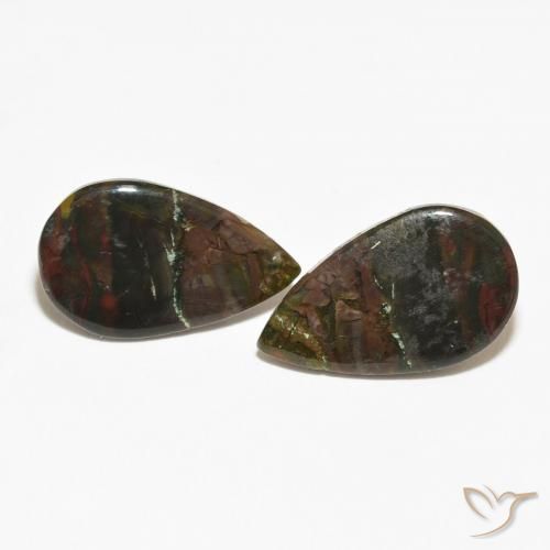 Shop natural 12.02ct Multicolore Jaspe gems, En forme de poire, from Indonésie at GemSelect. In stock, global shipping!
