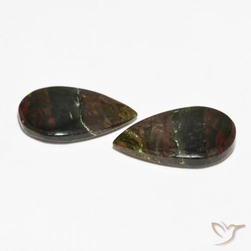 Shop natural 12.02ct Multicolore Jaspe gems, En forme de poire, from Indonésie at GemSelect. In stock, global shipping!