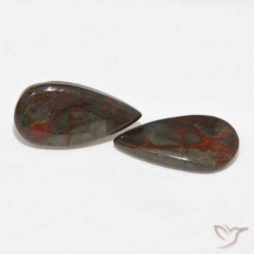 Shop natural 13.09ct Multicolore Jaspe gems, En forme de poire, from Indonésie at GemSelect. In stock, global shipping!