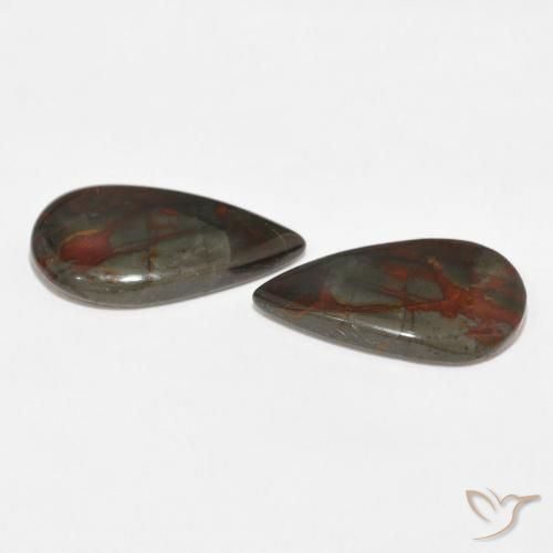 Shop natural 13.09ct Multicolore Jaspe gems, En forme de poire, from Indonésie at GemSelect. In stock, global shipping!