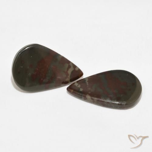 Shop natural 11.44ct Multicolore Jaspe gems, En forme de poire, from Indonésie at GemSelect. In stock, global shipping!