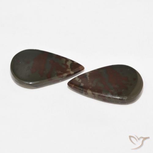 Shop natural 11.44ct Multicolore Jaspe gems, En forme de poire, from Indonésie at GemSelect. In stock, global shipping!