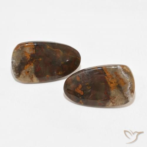 14.12ctw Naturel Multicolore Jaspe, Fantaisie, Opaque