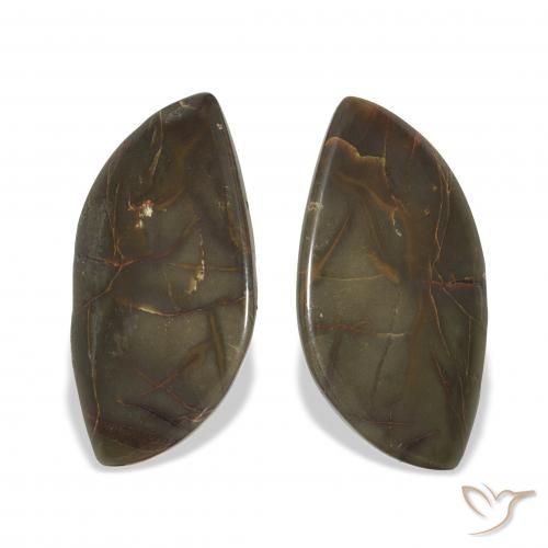 19.01ctw Naturel Multicolore Jaspe, Fantaisie, Opaque