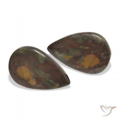 Shop natural 17.72ct Multicolore Jaspe gems, En forme de poire, from Indonésie at GemSelect. In stock, global shipping!
