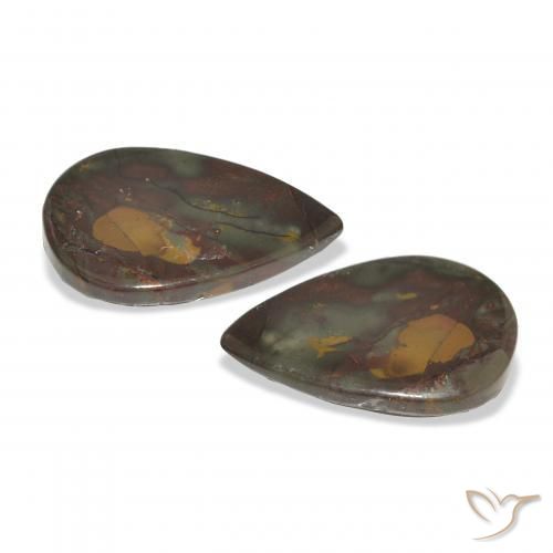 Shop natural 17.72ct Multicolore Jaspe gems, En forme de poire, from Indonésie at GemSelect. In stock, global shipping!