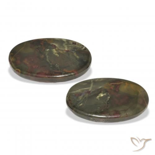Shop natural 19.31ct Multicolore Jaspe gems, ovale, from Indonésie at GemSelect. In stock, global shipping!